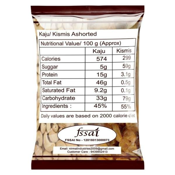 Nirmal Assorted Kaju Kismis 100 g JioMart