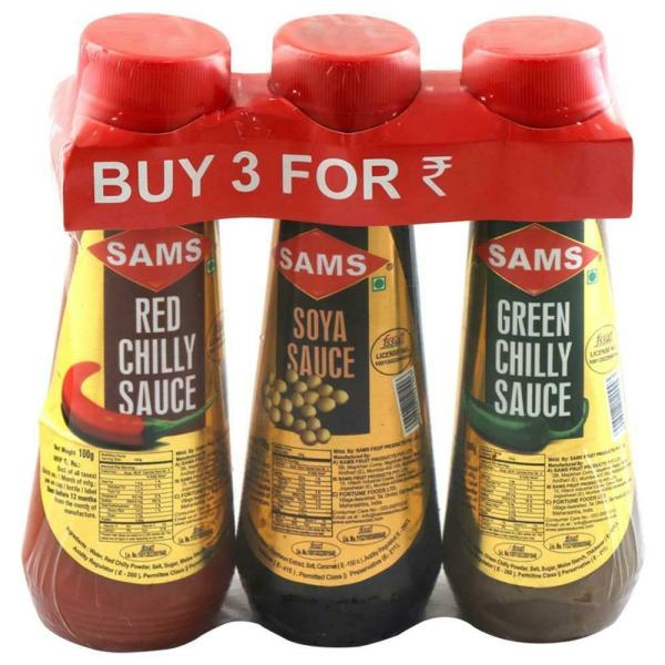 SAMS Sauce Combo Pack 100 g (Pack of 3) JioMart