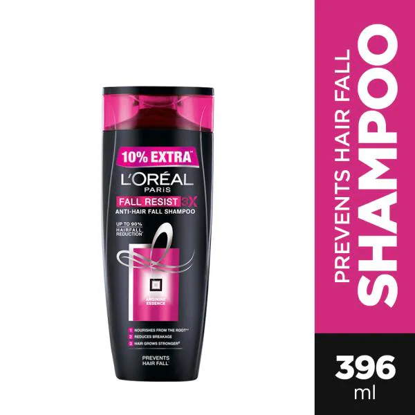 L'Oreal Paris Fall Resist 3X Repair Anti-Hairfall Shampoo 396 ml - JioMart