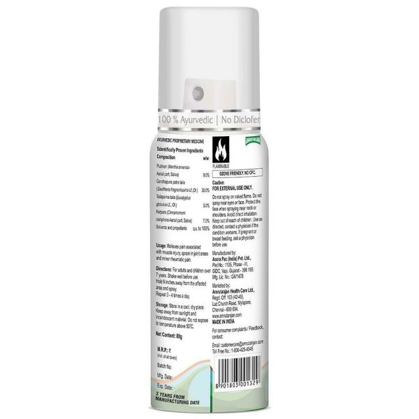 Amrutanjan Joint Muscle Spray 80 g JioMart