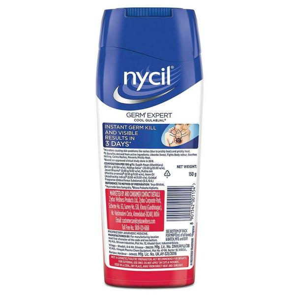 Nycil Germ Expert Cool Gulabjal Prickly Heat Powder 150 g JioMart