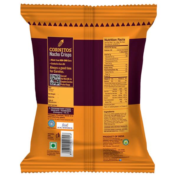 Cornitos Cheese & Herbs Nacho Crisps 55 g JioMart