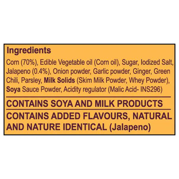 Cornitos Sizzlin Jalapeno Nacho Crisps 55 g JioMart