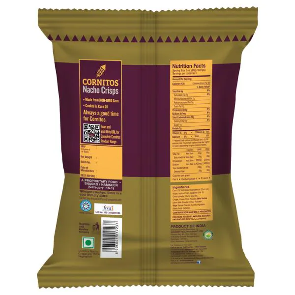 Cornitos Sizzlin Jalapeno Nacho Crisps 55 g JioMart