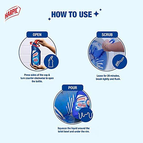 Harpic Power Plus Original Disinfectant Toilet Cleaner 1 L JioMart