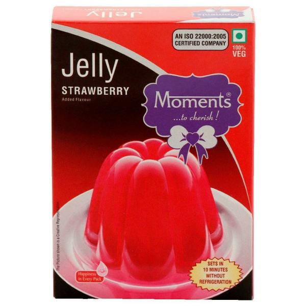 Moments Strawberry Flavour Jelly Mix 100 g JioMart