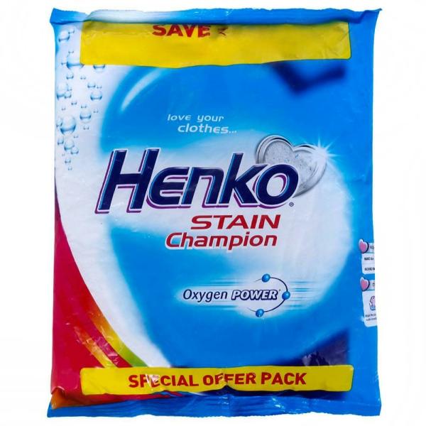 Henko Stain Champion Oxygen Power Detergent Powder 500 g JioMart
