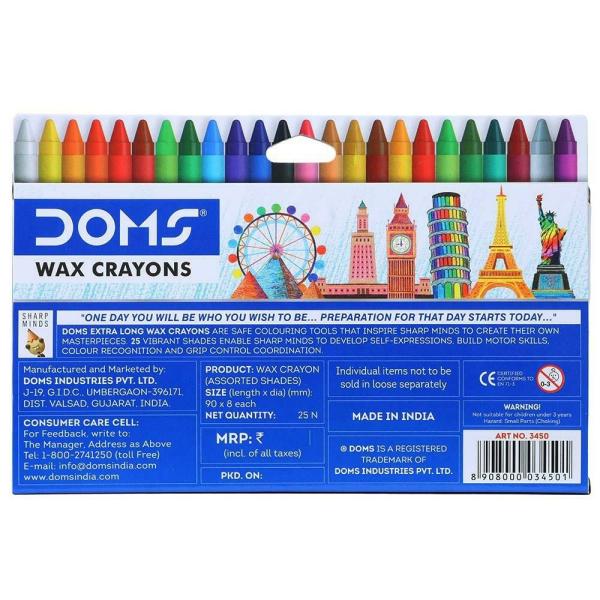 Doms Wax Crayons (24 Shades) JioMart