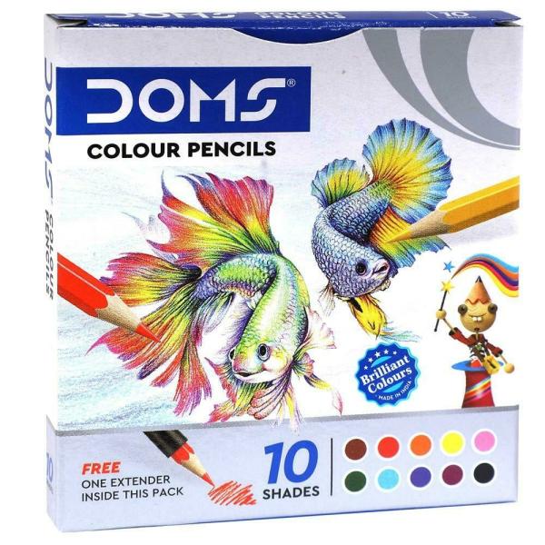 Doms Colour Pencils (10 Shades) - JioMart