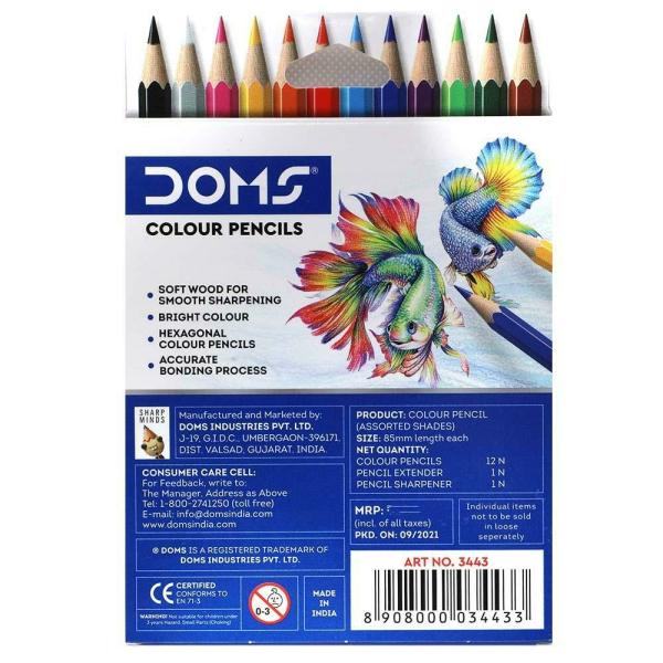 Coloring Pencils 3 Packs of 12 Colored Pencils Assorted Colors 