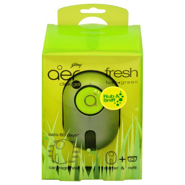 Godrej Aer Click Fresh Lush Green Car Freshener Gel 10 g JioMart