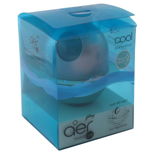 Godrej Aer Twist Cool Surf Blue Car Freshener Gel 45 g JioMart