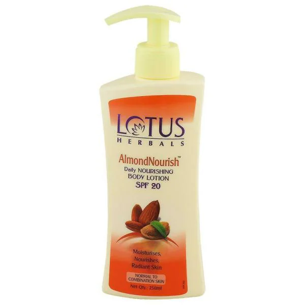 Lotus Herbals Almond Nourish SPF 20 Body Lotion for Normal to