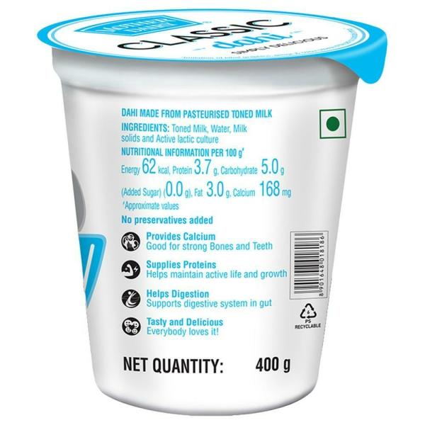 Mother Dairy Classic Dahi 400 g (Cup) JioMart