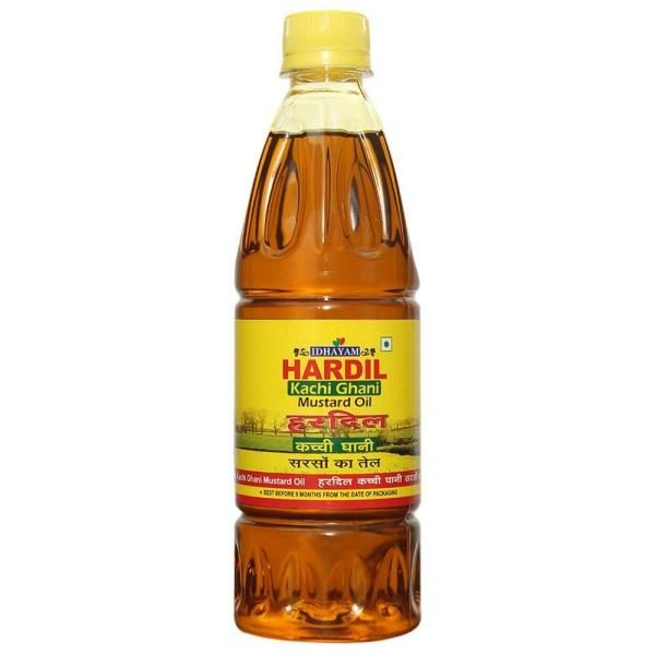 Idhayam Hardil Kachi Ghani Mustard Oil 500 ml JioMart