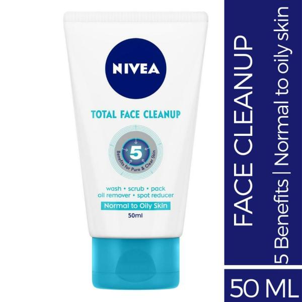 Nivea Total Face Cleanup for Normal & Oily Skin 50 ml JioMart