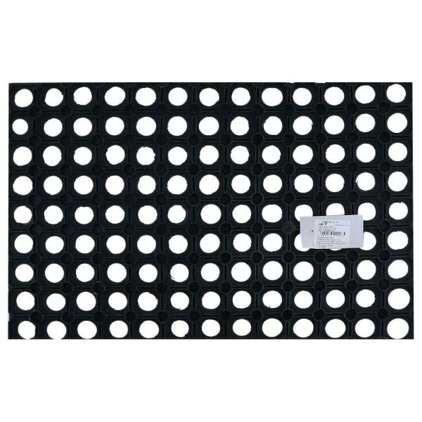 Status Hollow Black Rubber Door Mat 40x60 cm JioMart