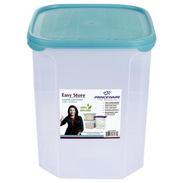 Princeware Easy Store Assorted Square Plastic Container 5343 ml JioMart