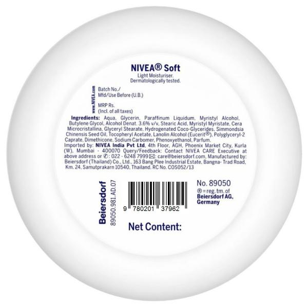 Nivea Soft Light Moisturiser Cream for Face, Hands & Body 300 ml JioMart
