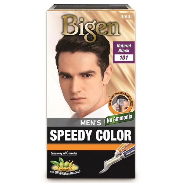 Bigen Men's Speedy Hair Color, Natural Black (101) 80 g - JioMart
