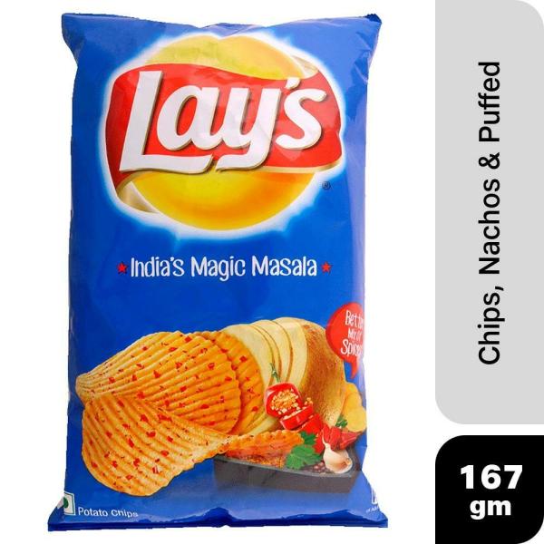 Lay's India's Magic Masala Potato Chips 167 g JioMart