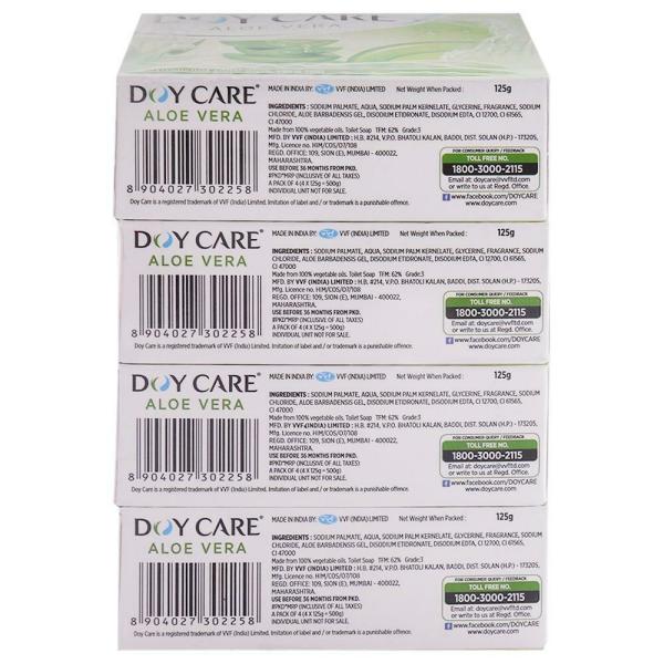 Doy Care Aloe Vera Soap 125 g (Pack of 4) JioMart