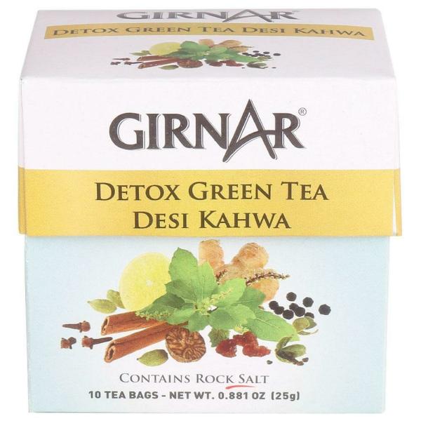 Girnar Desi Kahwa Detox Green Tea Bags 10 pcs JioMart