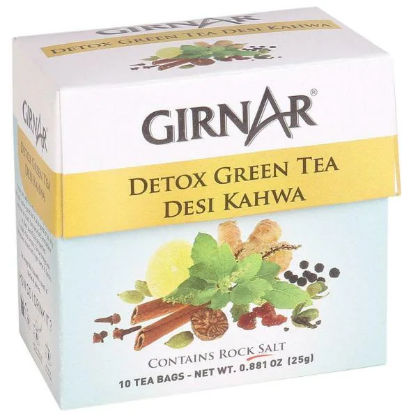 Girnar Desi Kahwa Detox Green Tea Bags 10 pcs JioMart