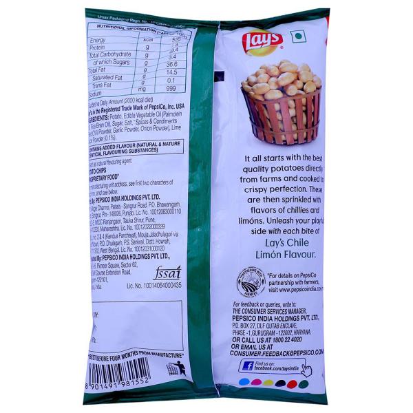 Lay's Chile Limon Potato Chips 40 g JioMart