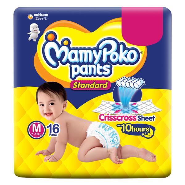 MamyPoko Standard Pants (M) 16 count (7 12 kg) JioMart