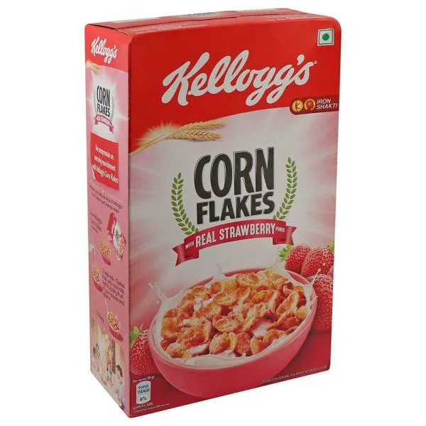 Kellogg's Corn Flakes With Real Strawberry Puree 575 g JioMart