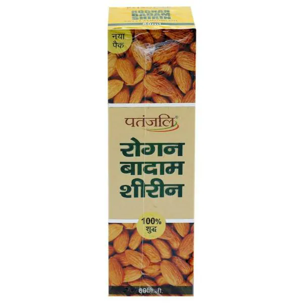 Patanjali Divya Badam Rogan 100% Pure Almond Oil 60 ml - JioMart