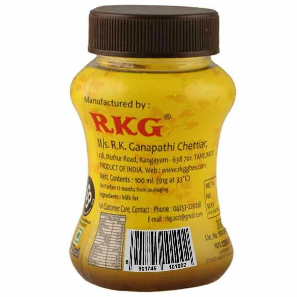 RKG Ghee 100 ml (Jar) JioMart