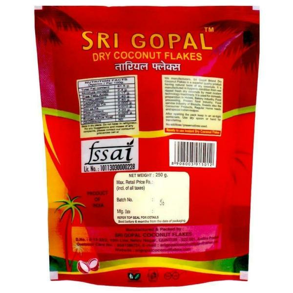 Sri Gopal Dry Coconut Flakes 250 g JioMart