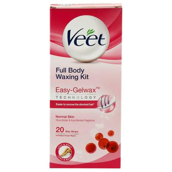 Veet EasyGelwax Full Body Waxing Kit for Normal Skin 20 pcs JioMart