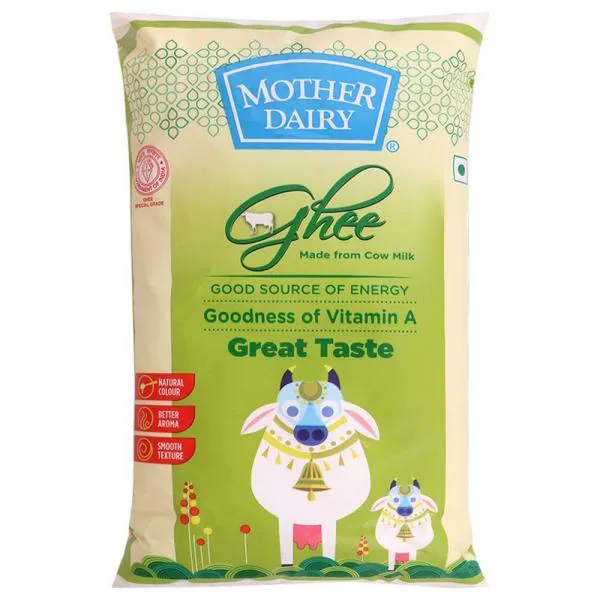Mother Dairy Cow Ghee 1 L (Pouch) JioMart