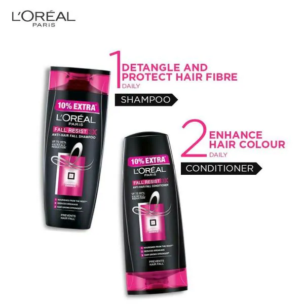 L'Oreal Paris Fall Resist 3X Anti-Hairfall Shampoo 704 ml - JioMart