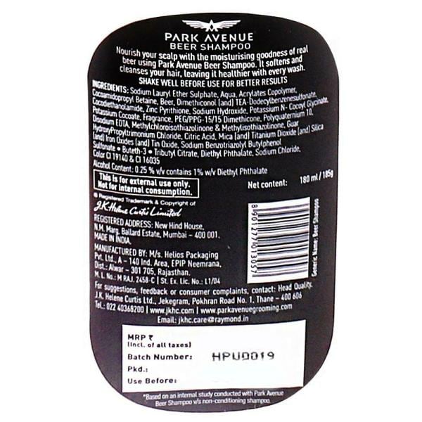 Park Avenue Anti Dandruff Beer Shampoo 180 ml JioMart