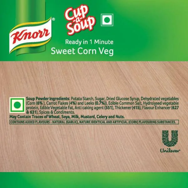Knorr Sweet Corn Veg Instant CupaSoup 9.5 g JioMart