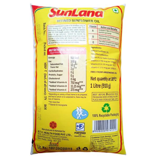 Sunland Refined Sunflower Oil 1 L JioMart