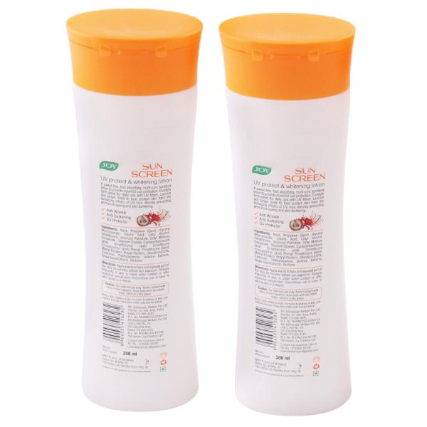Joy UV Protection & Whitening Sunscreen Lotion 300 ml (Buy 1 Get 1 Free