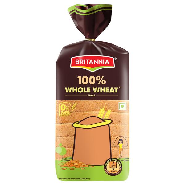 Britannia 100 Whole Wheat Bread Ingredients