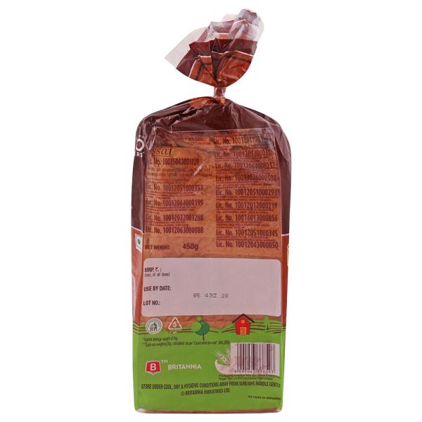 Britannia 100 Whole Wheat Bread 450 g JioMart