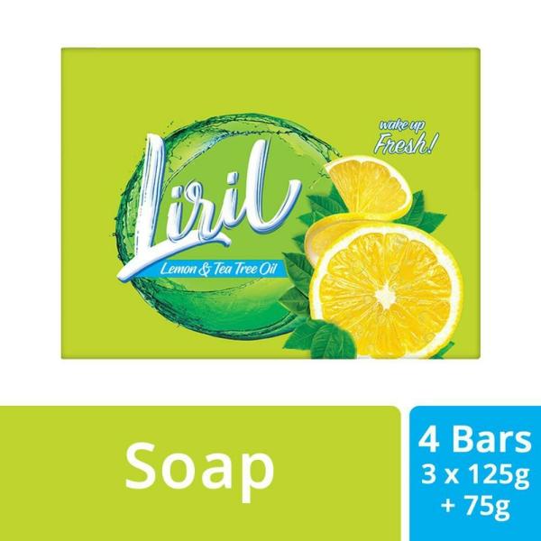 Liril Lemon & Tea Tree Oil Soap (Buy 3 x 125 g Get 1 x 75 g Free) JioMart