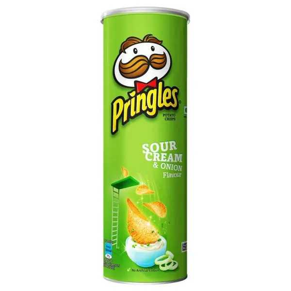 Pringles Sour Cream and Onion Potato Crisps 107 g JioMart