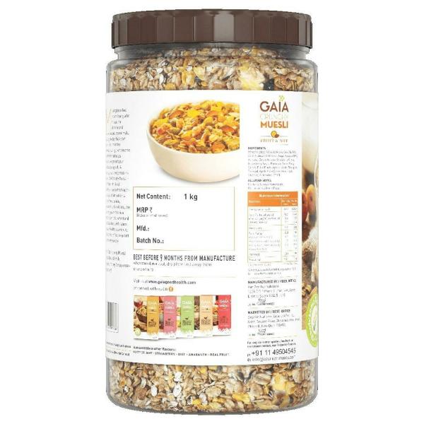 GAIA Fruit & Nut Crunchy Muesli 1 kg JioMart