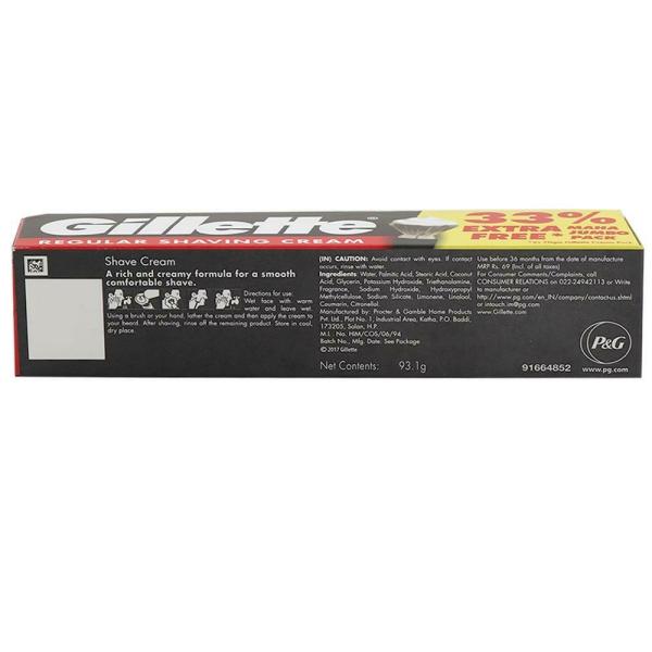 Gillette Regular Shaving Cream 93 g JioMart