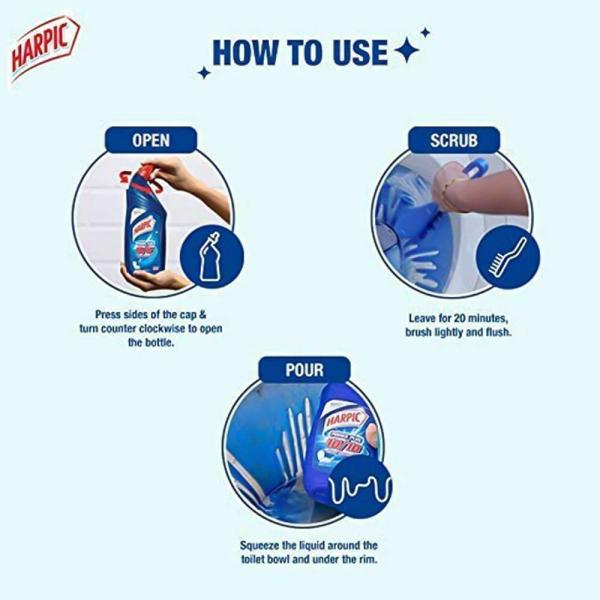 Harpic Original & Lizol Citrus Cleaning Combo Pack (500 ml + 500 ml