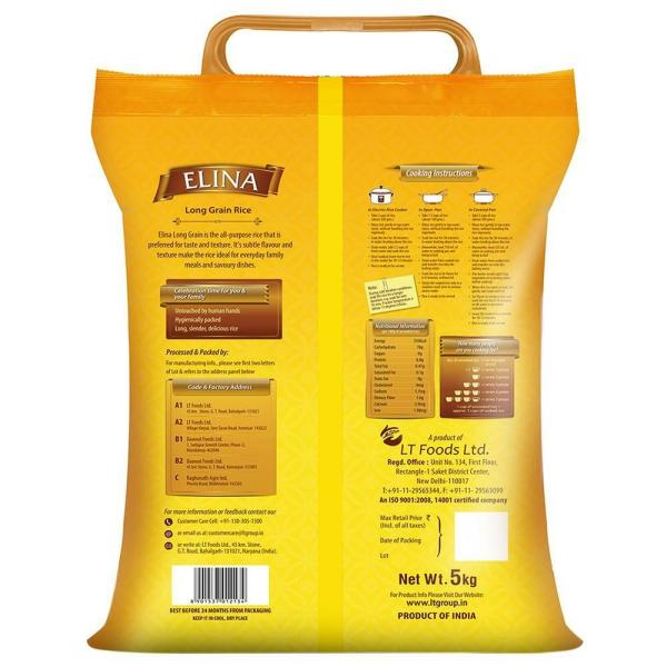 Elina Long Grain Rice 5 kg JioMart
