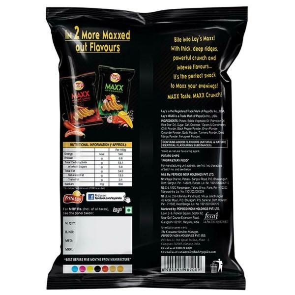 Lay's Maxx Sizzling Barbeque Potato Chips 58 g JioMart